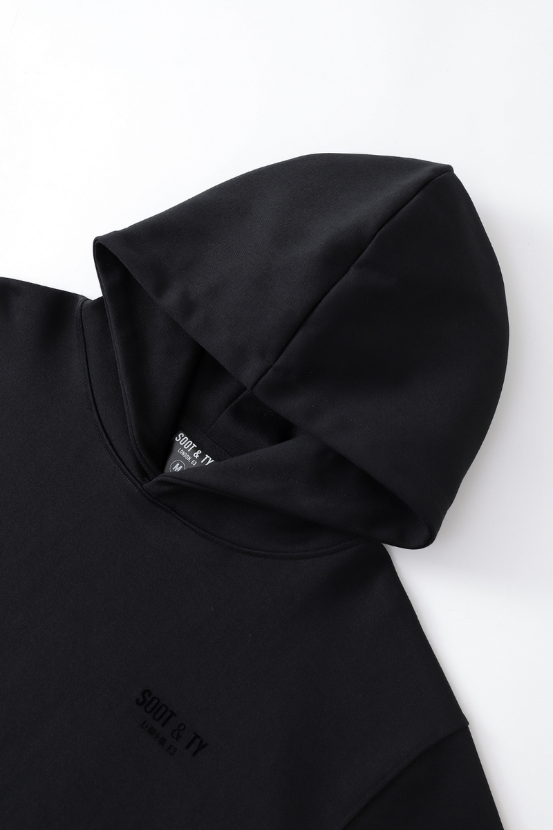 Soot and Ty Premium Collection Relaxed Fit Hoodie Black