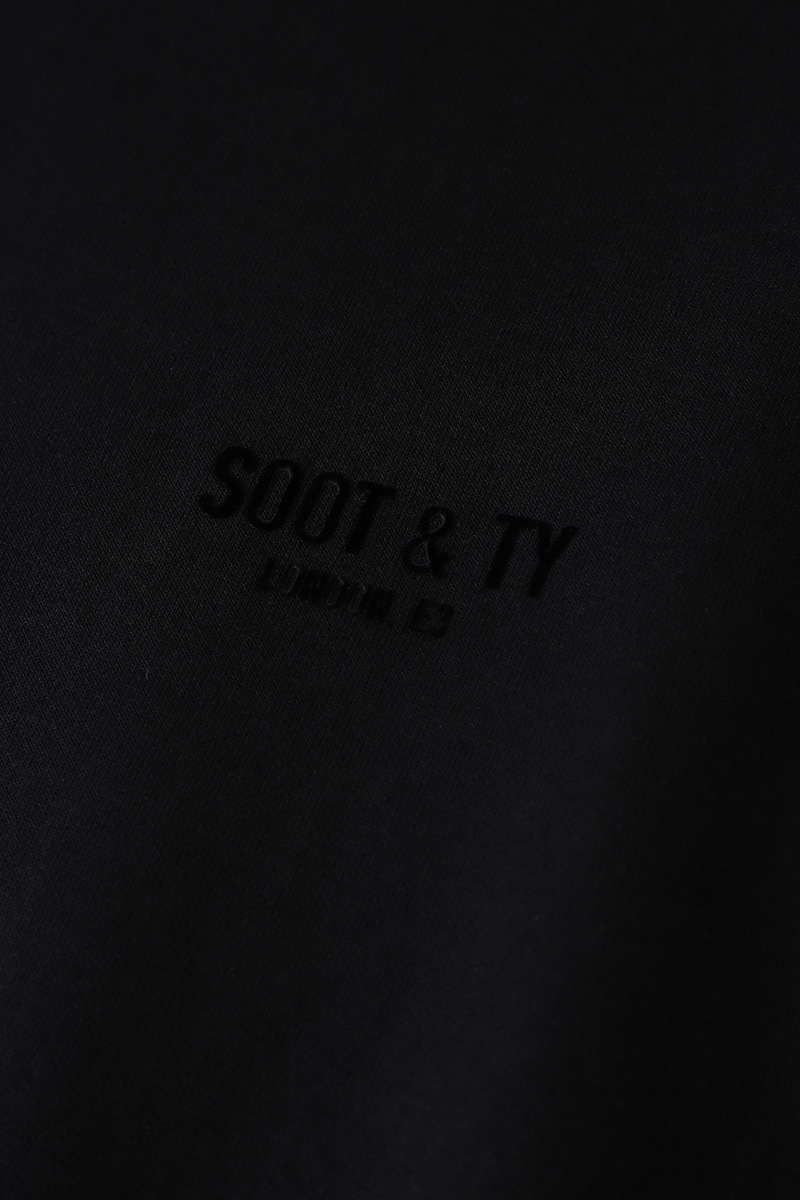 Soot and Ty Premium Collection Relaxed Fit Hoodie Black