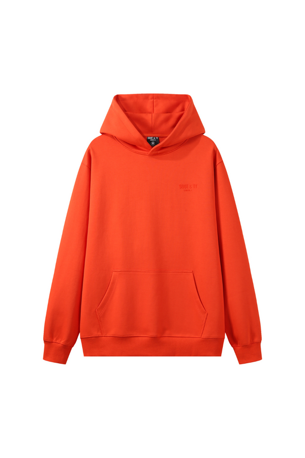 Soot and Ty Premium Collection Relaxed Fit Hoodie Orange