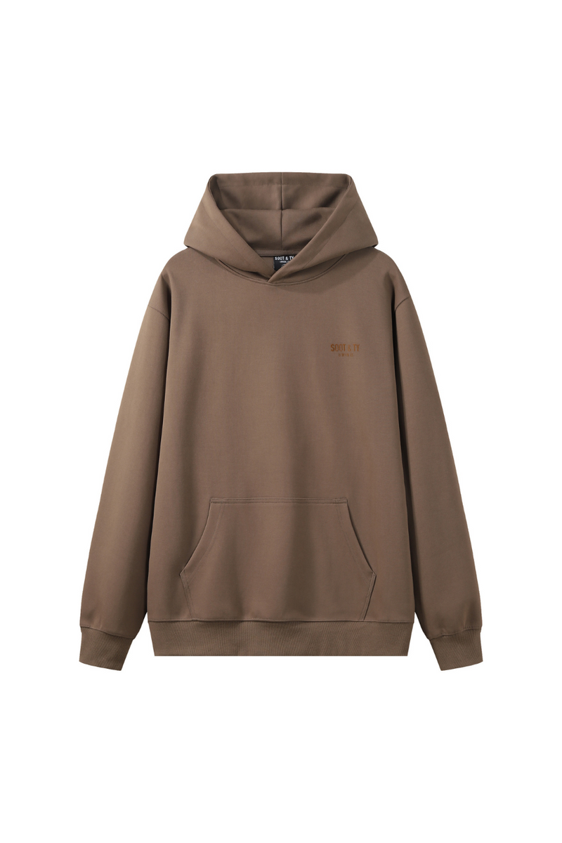 Soot and Ty Premium Collection Relaxed Fit Hoodie Khaki