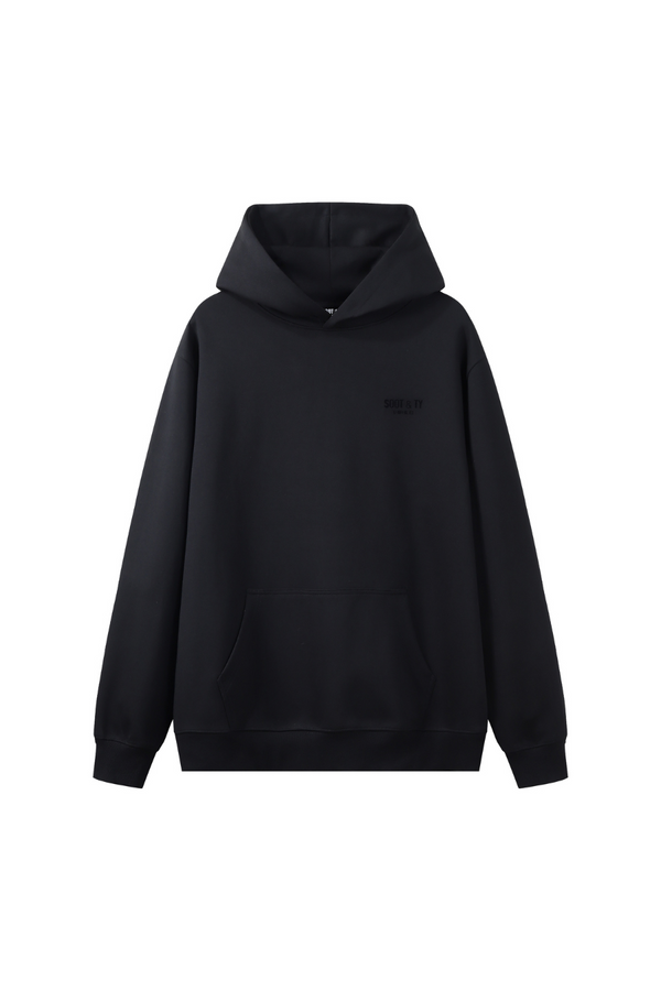 Soot and Ty Premium Collection Relaxed Fit Hoodie Black