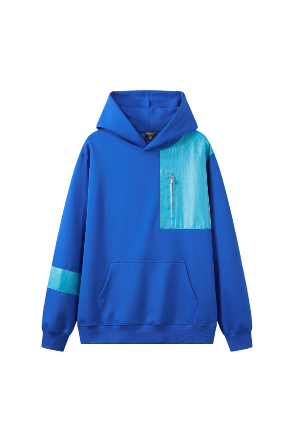 Soot and Ty Premium Collection Relaxed Fit Hoodie Blue