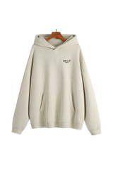 Soot and Ty Reflective Koi Print Relaxed Fit Cream Hoodie